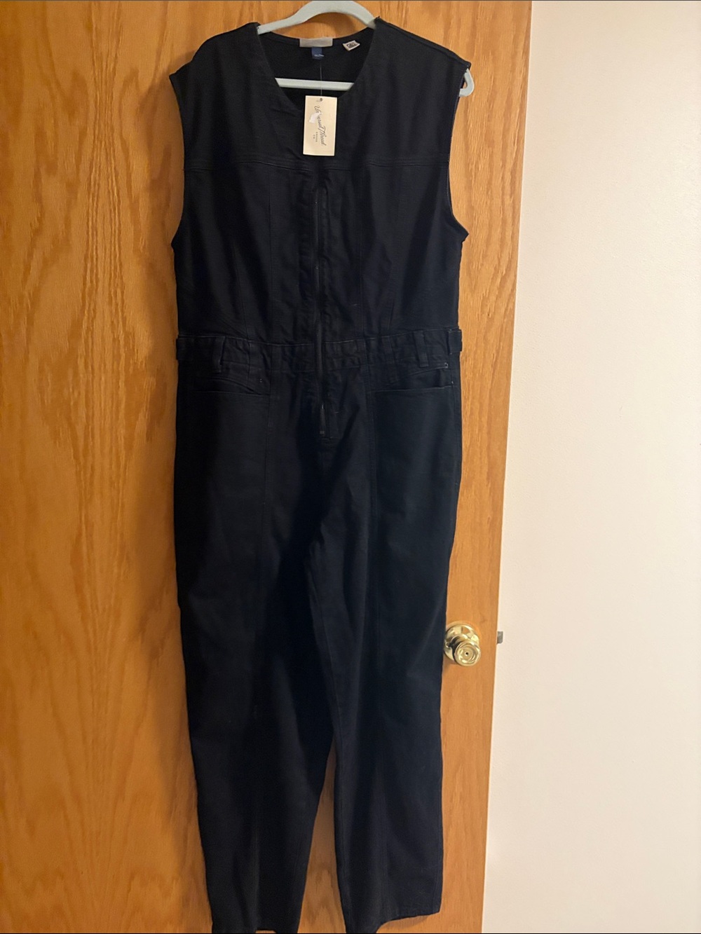 Universal Thread Black Sleeveless Utility Jumpsuit